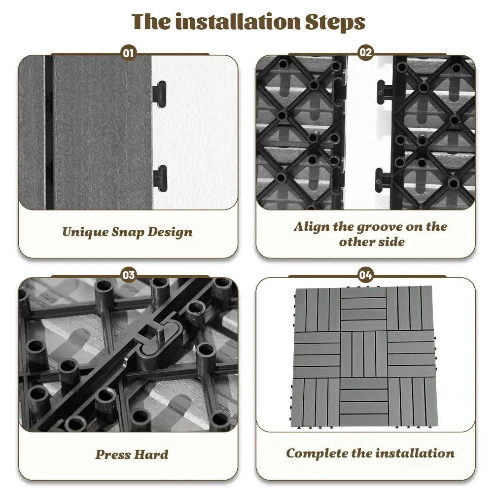 HDPE Interlocking Deck Tiles