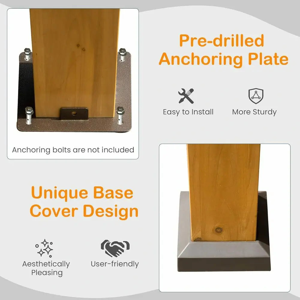 Domi Outdoor Living wood gazebo#size_12'x20' Gable Roof