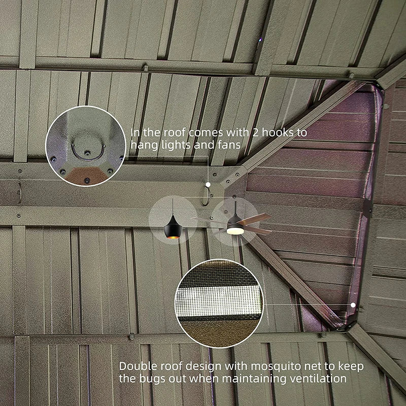 Domi Hardtop gazebo#size_10'x14'