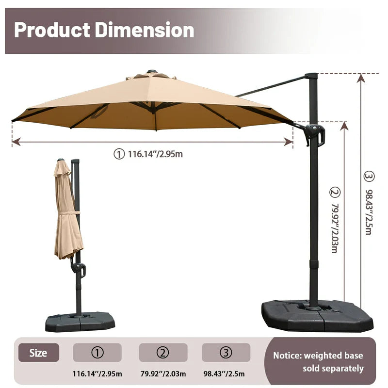 Cantilever Umbrella - Single Top