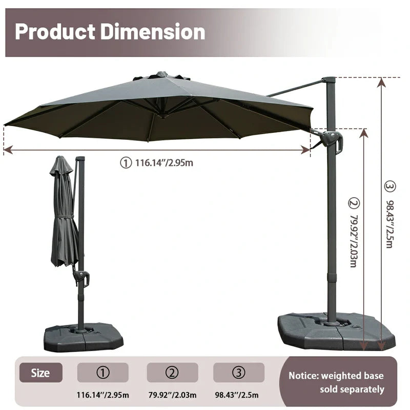 Cantilever Umbrella - Single Top