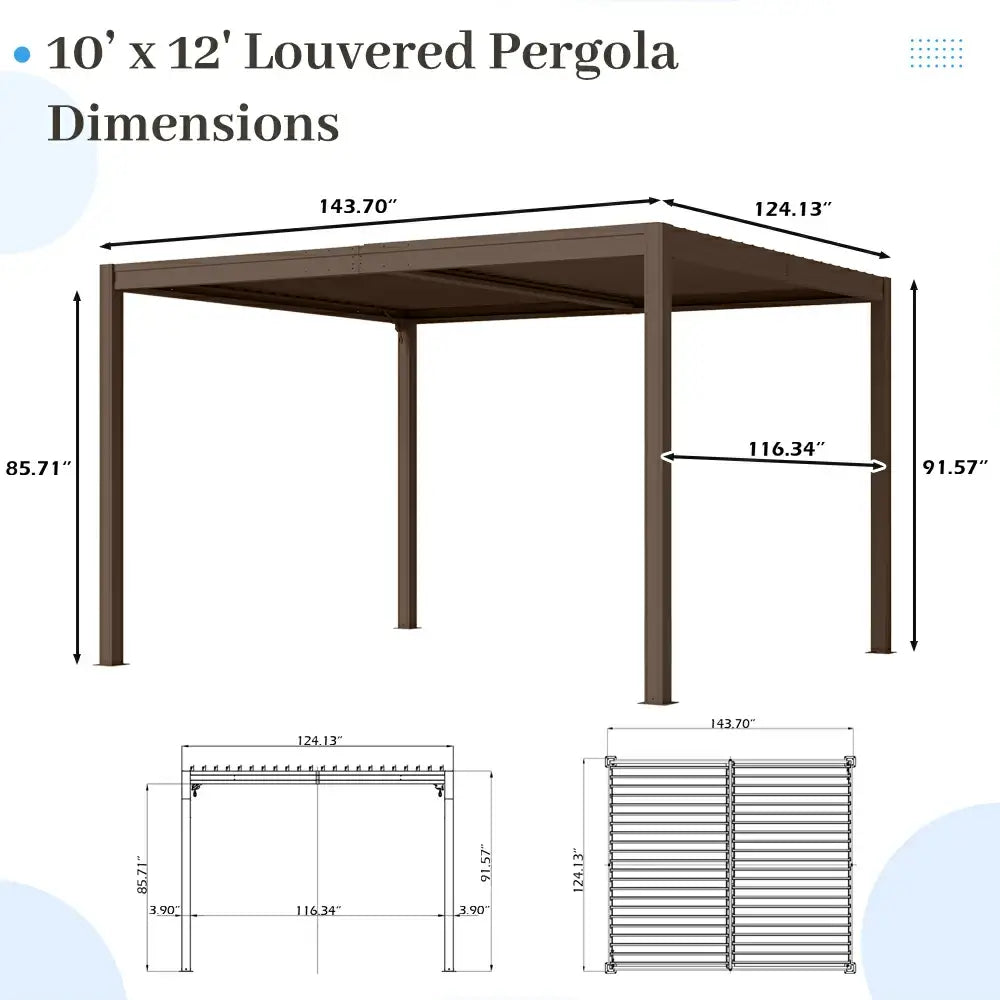 Metal Louvered Pergola