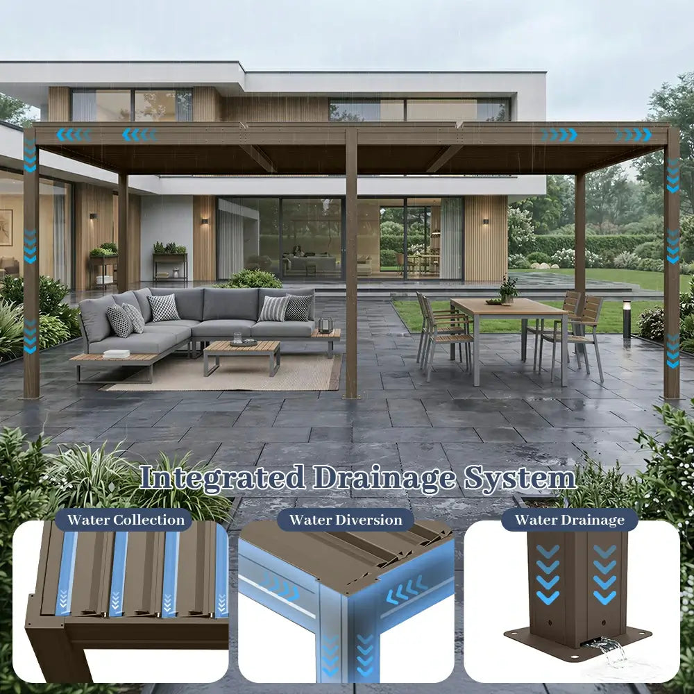 Metal Louvered Pergola