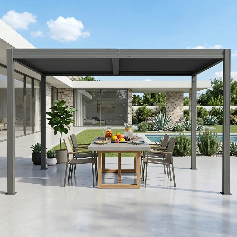 Metal Louvered Pergola