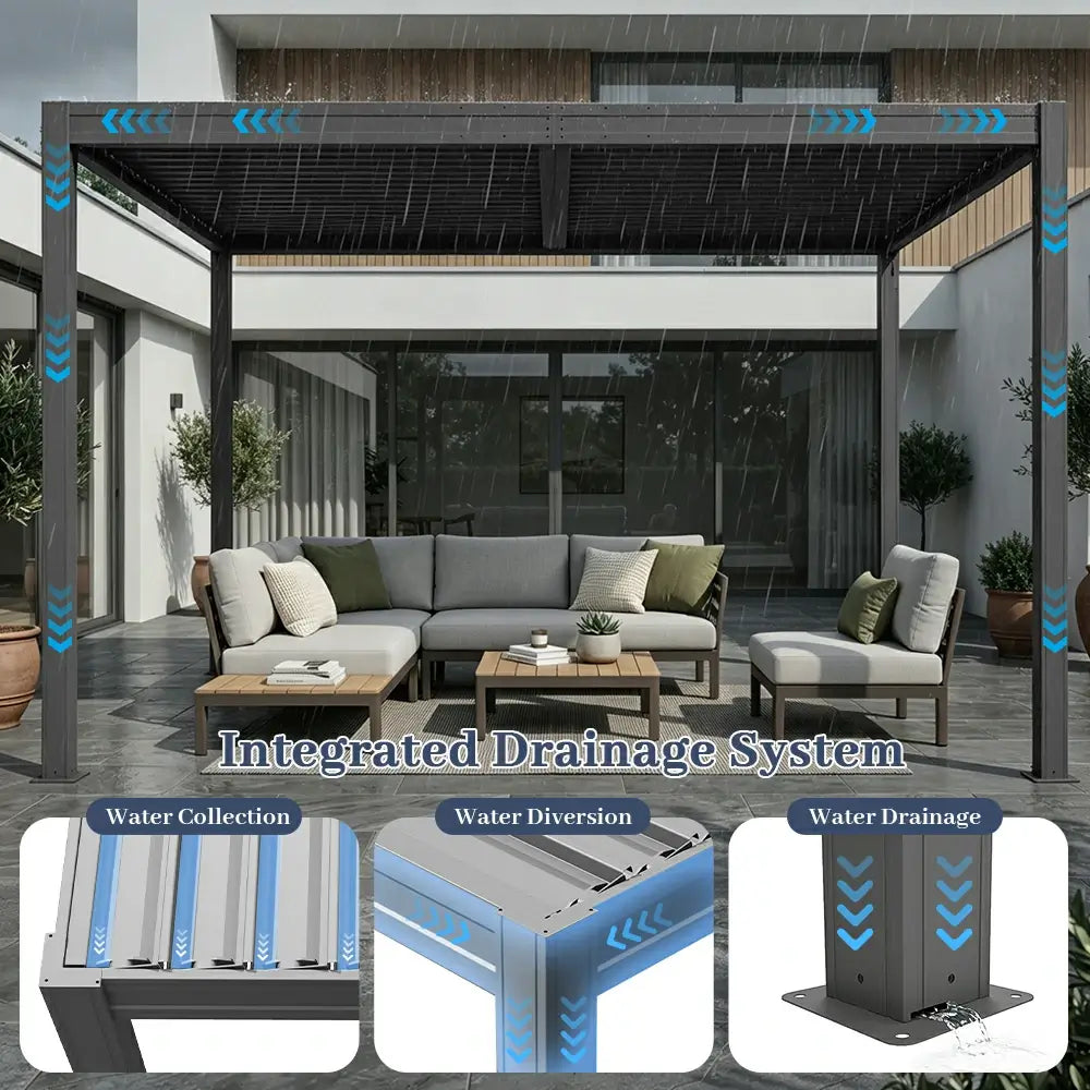 Metal Louvered Pergola