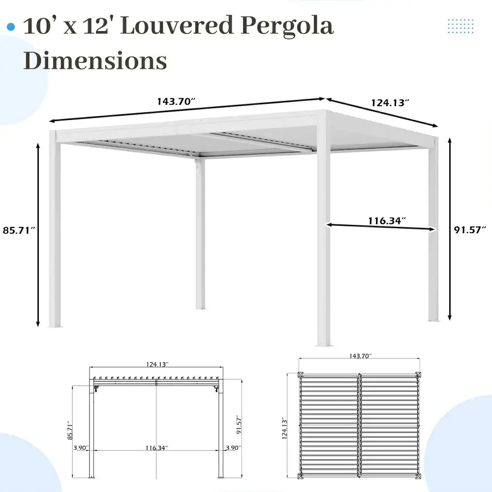Metal Louvered Pergola