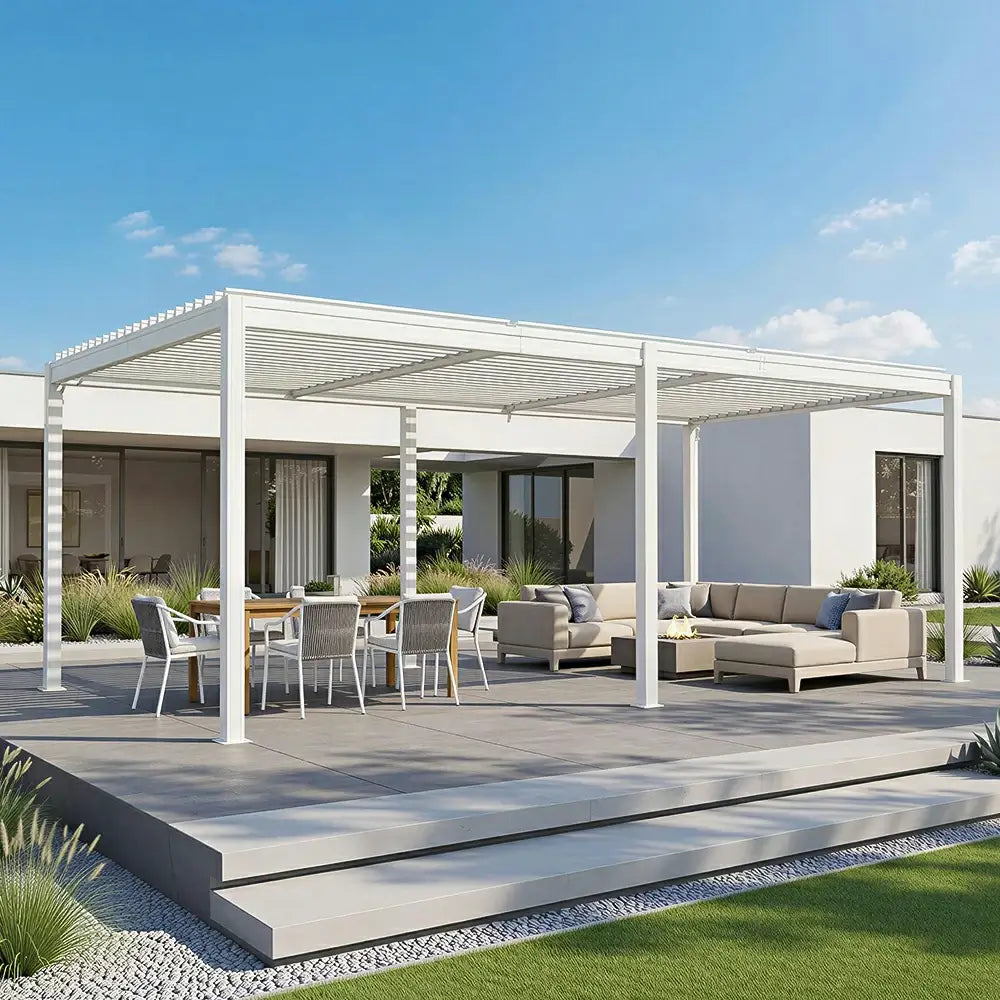 Metal Louvered Pergola
