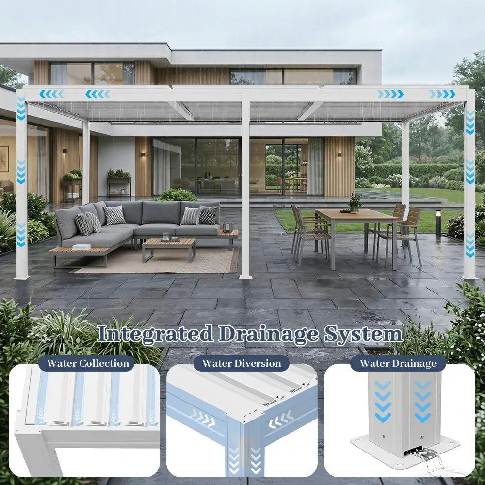 Metal Louvered Pergola