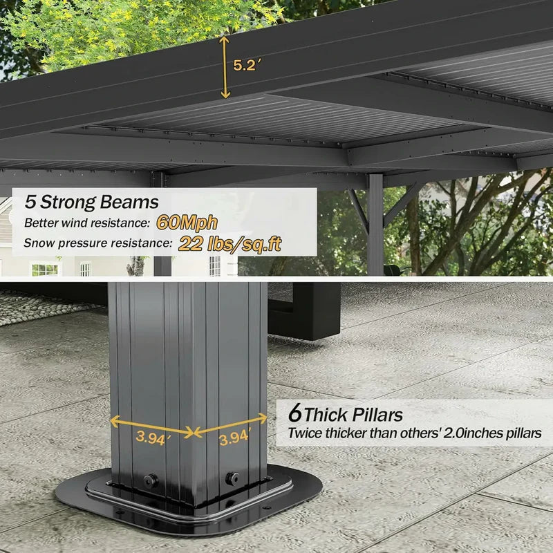 Domi wall mounted gazebo#size_8'x10'