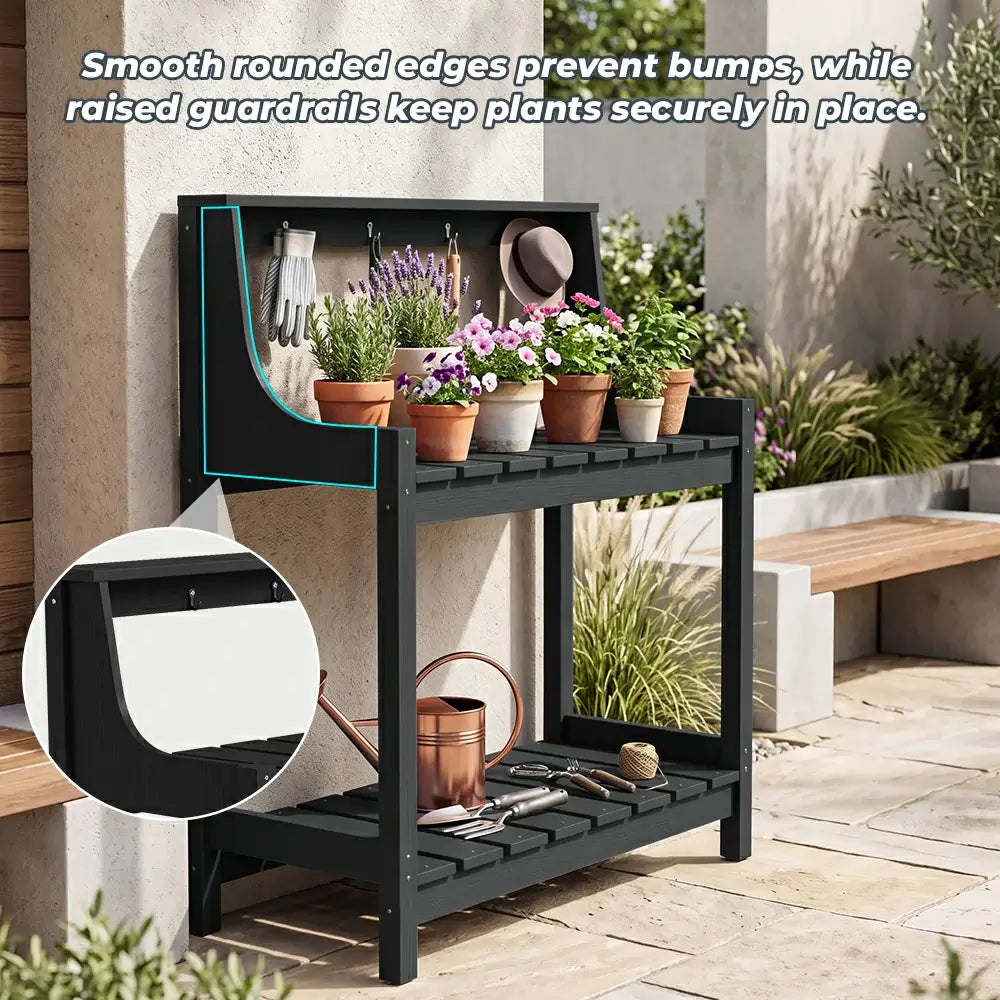 HDPE Outdoor Potting Bench Table