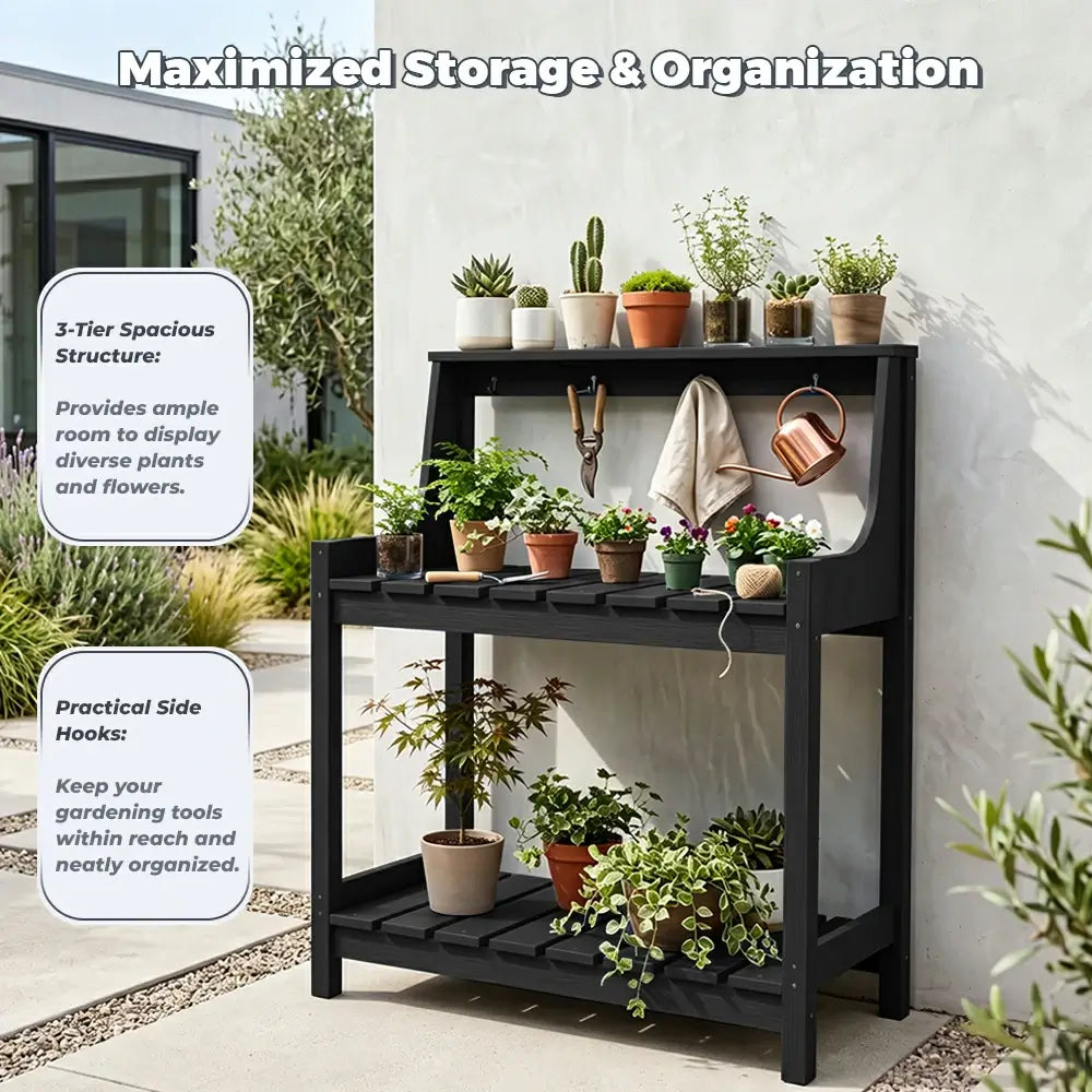 HDPE Outdoor Potting Bench Table