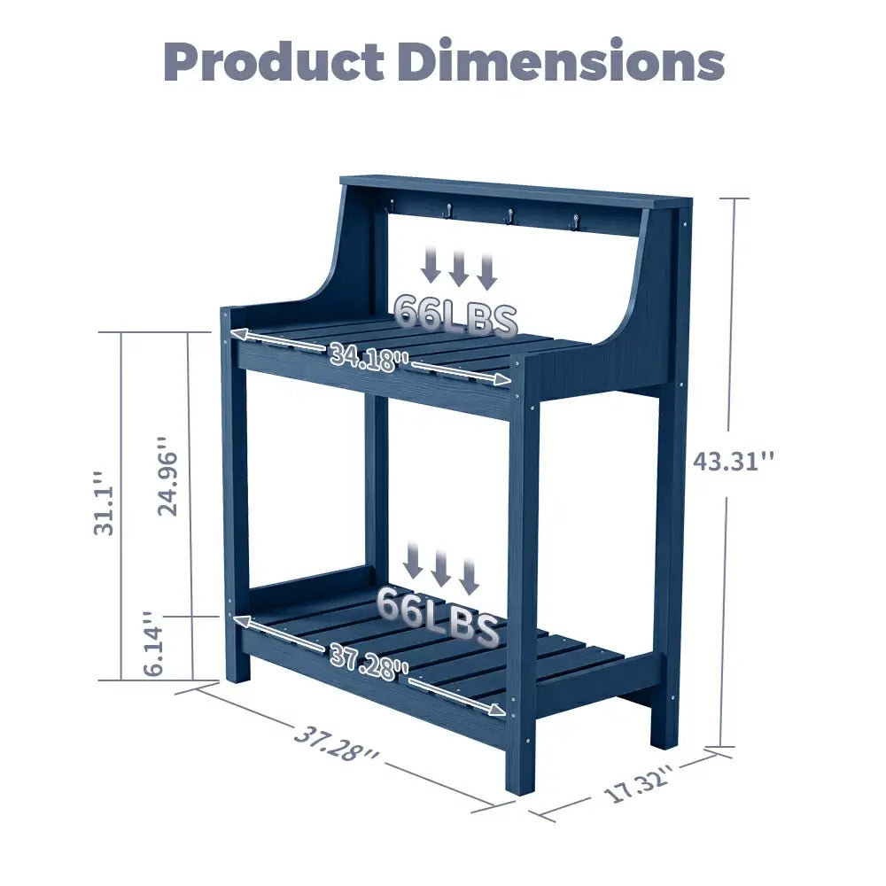 HDPE Outdoor Potting Bench Table