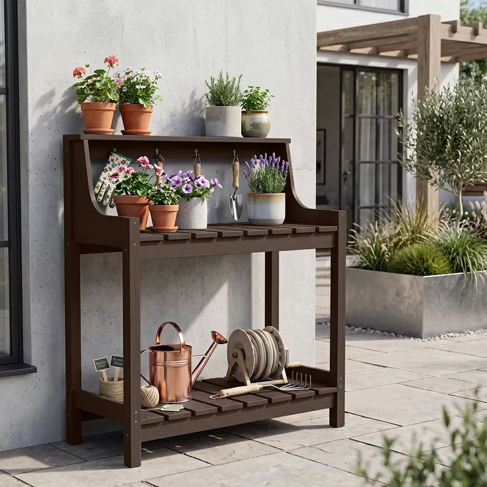 HDPE Outdoor Potting Bench Table