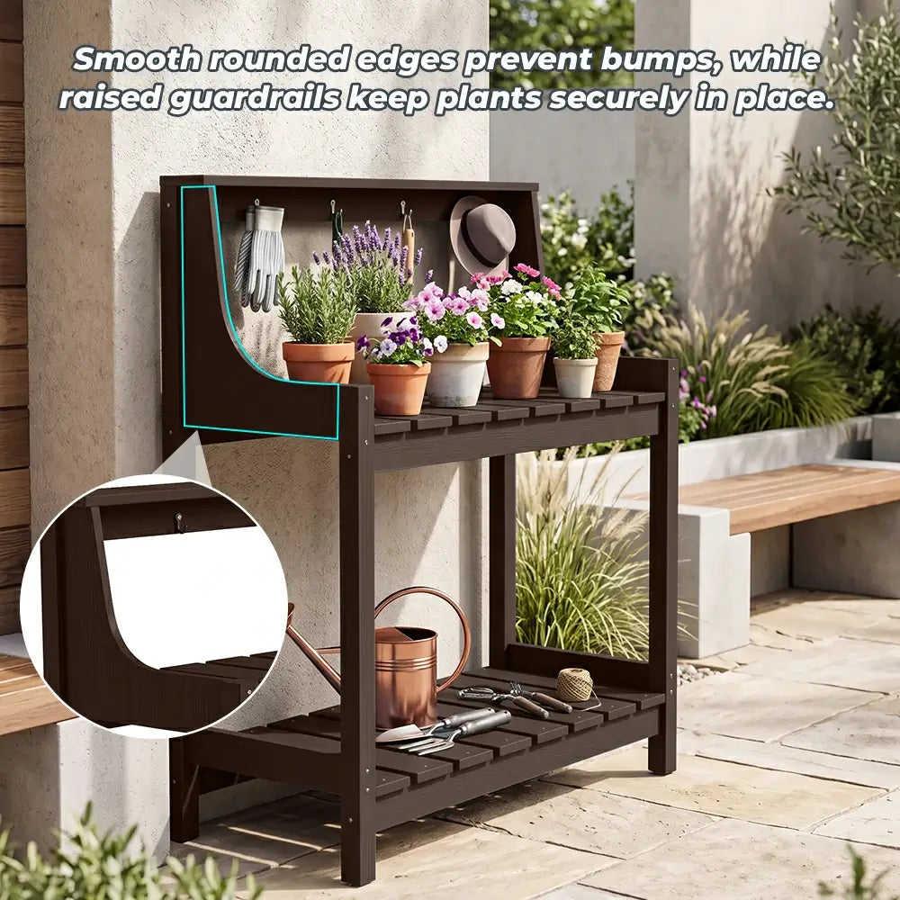 HDPE Outdoor Potting Bench Table