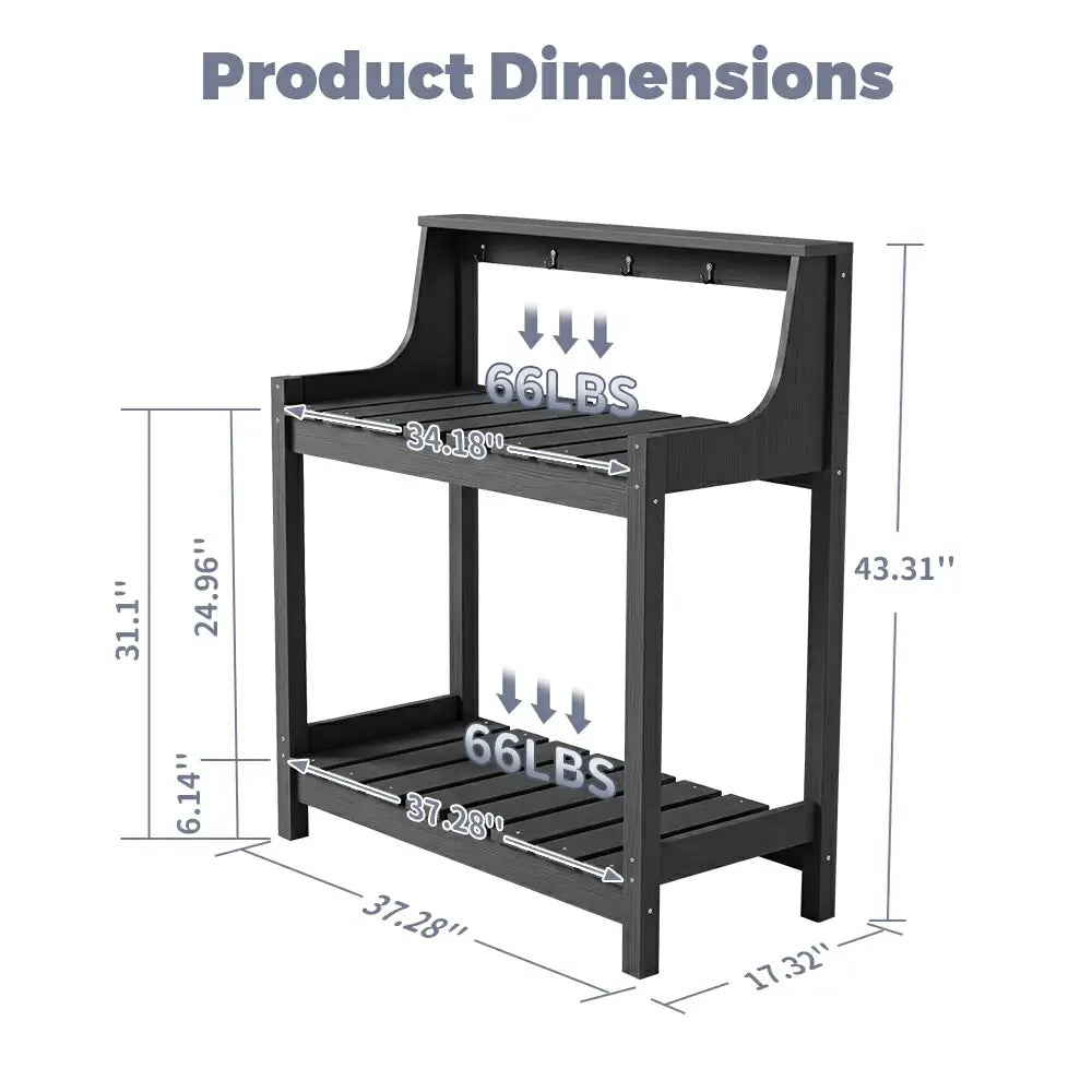 HDPE Outdoor Potting Bench Table