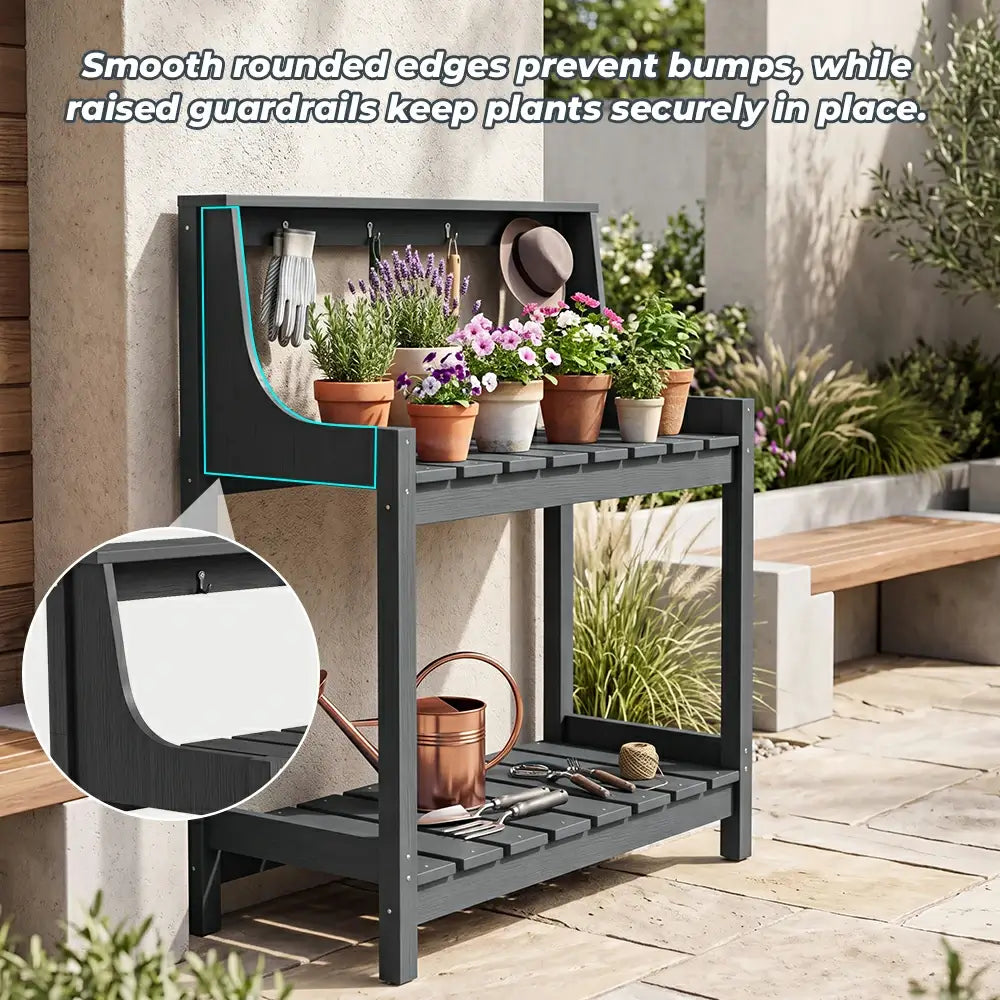 HDPE Outdoor Potting Bench Table