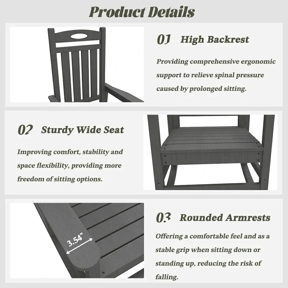 Classic Rocking Chairs - 2 Chairs