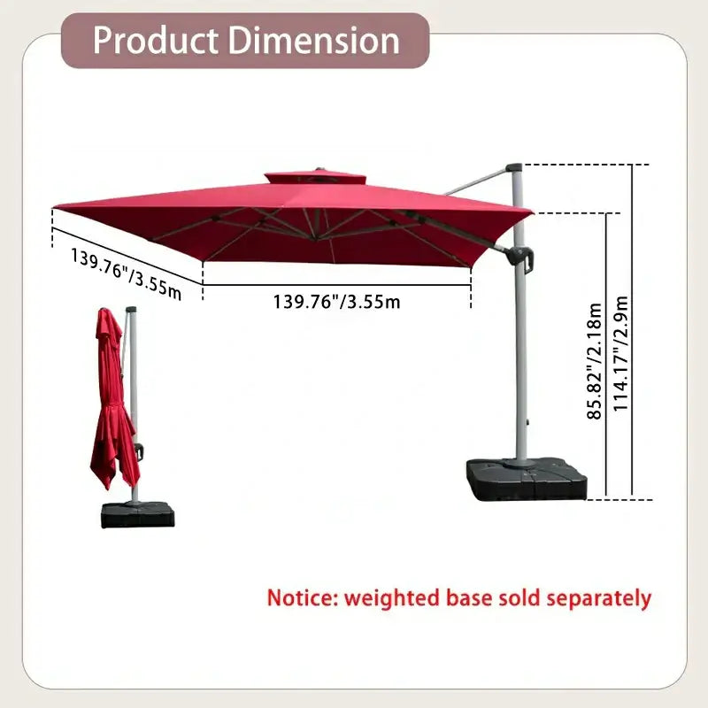 Cantilever Patio Umbrella - Square