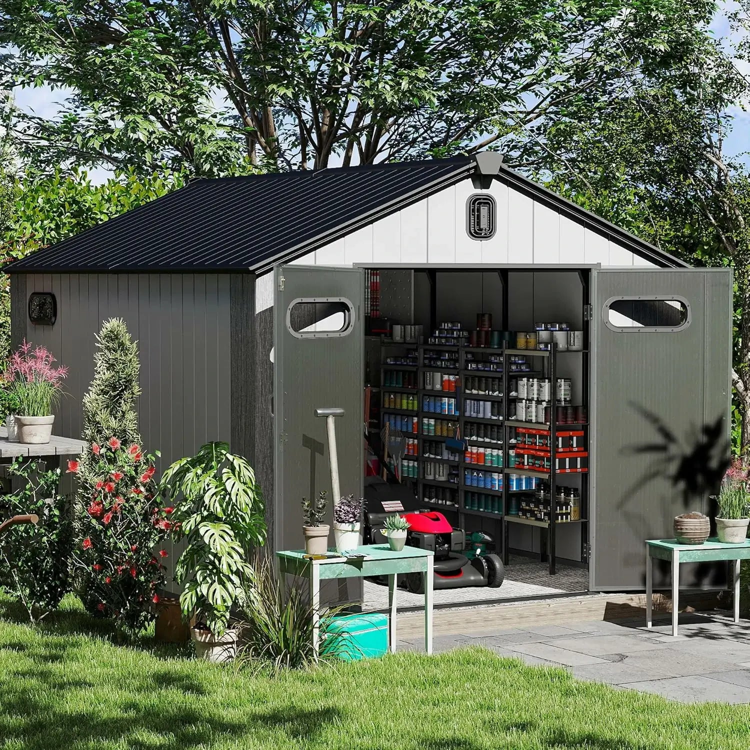 Resin Storage Shed Gable Roof