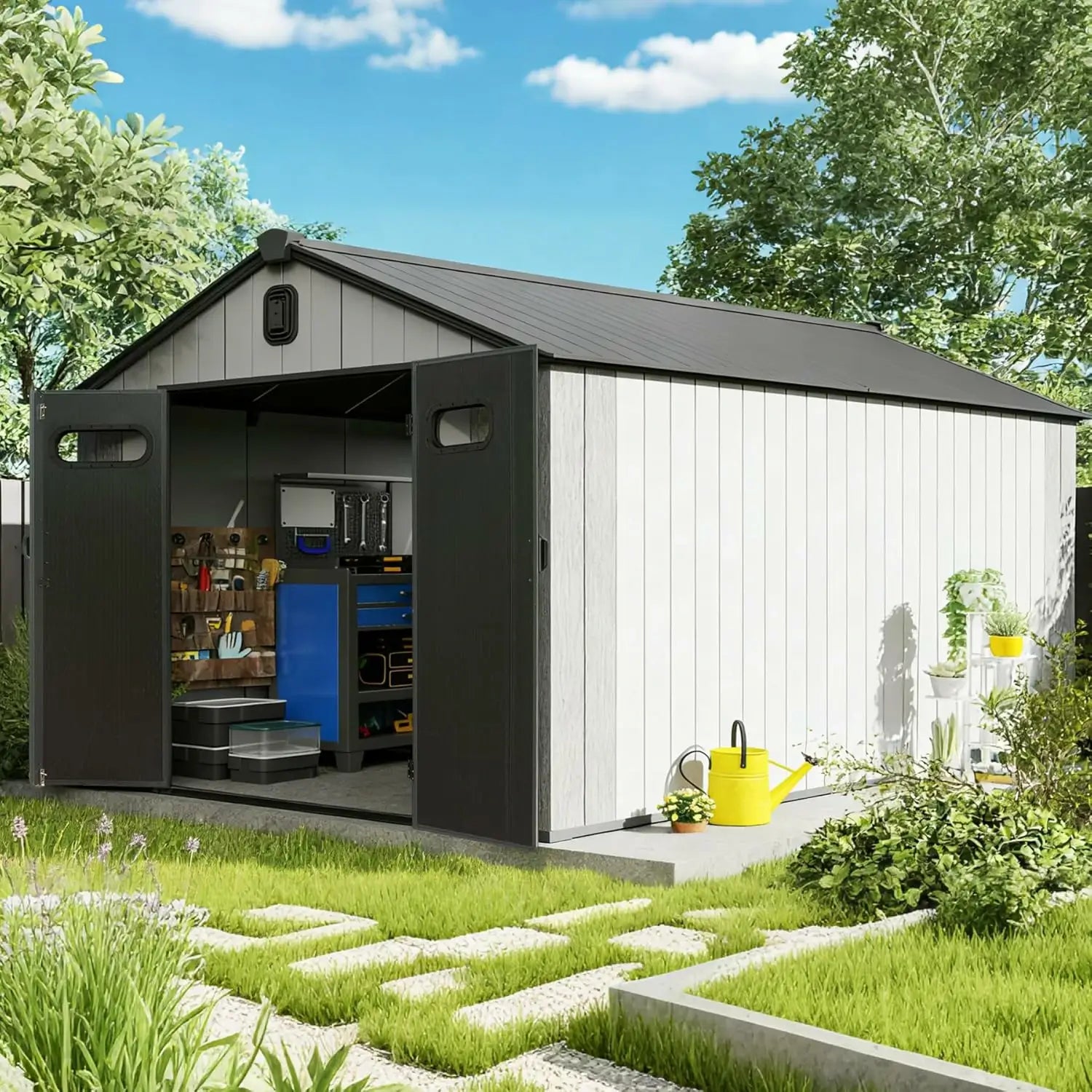Resin Storage Shed Gable Roof