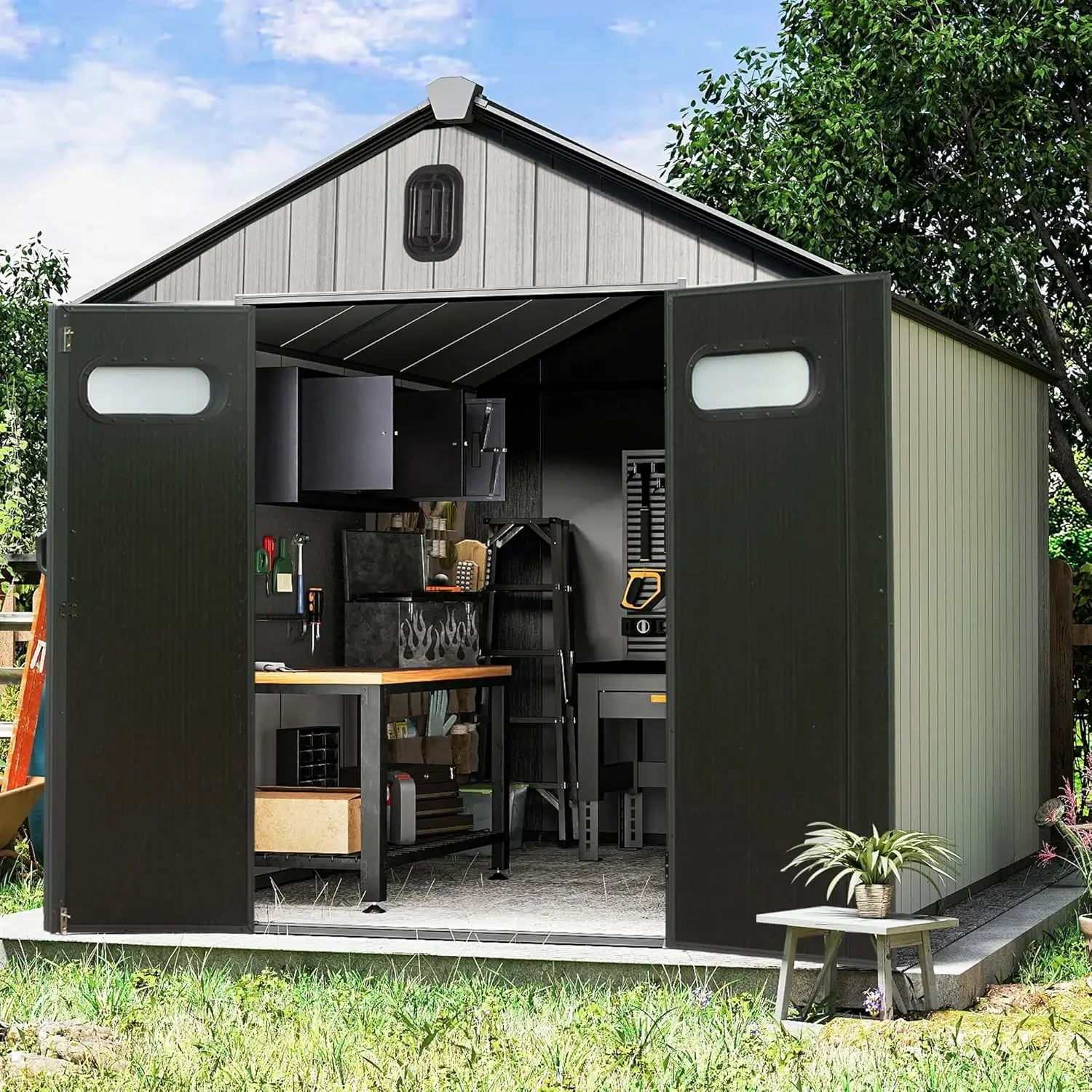 Resin Storage Shed Gable Roof