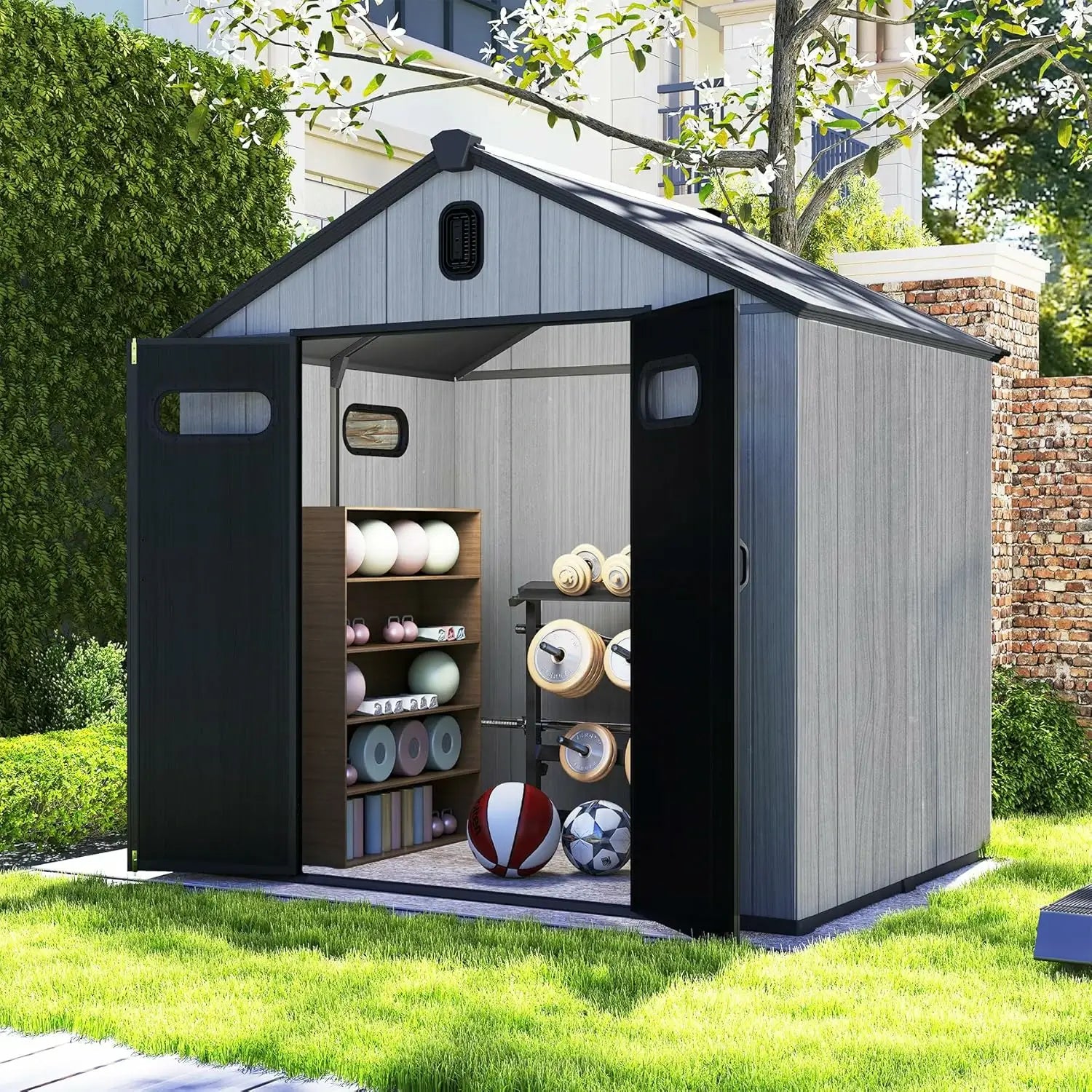 domi resin storage shed#size_8' x 6'
