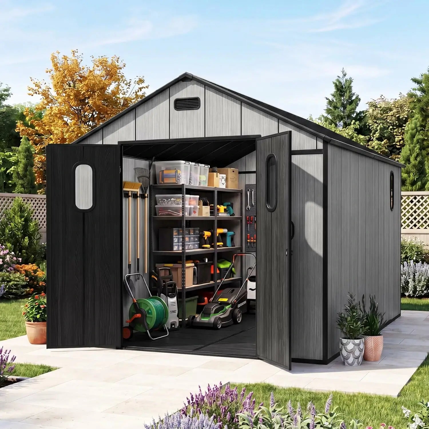 Resin Storage Shed Gable Roof