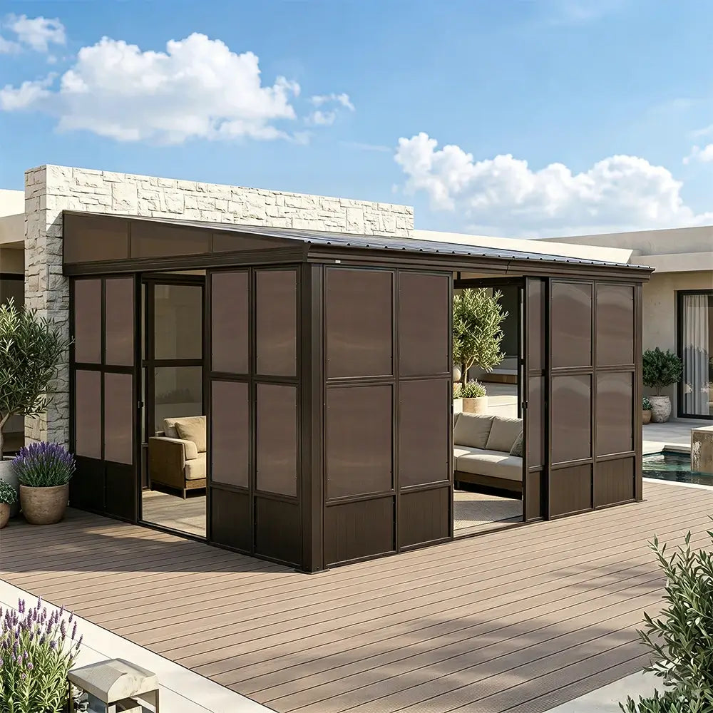 Domi wall mounted sunroom#size_12'x14'