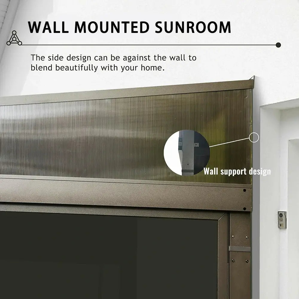 Domi wall mounted sunroom#size_12'x14'