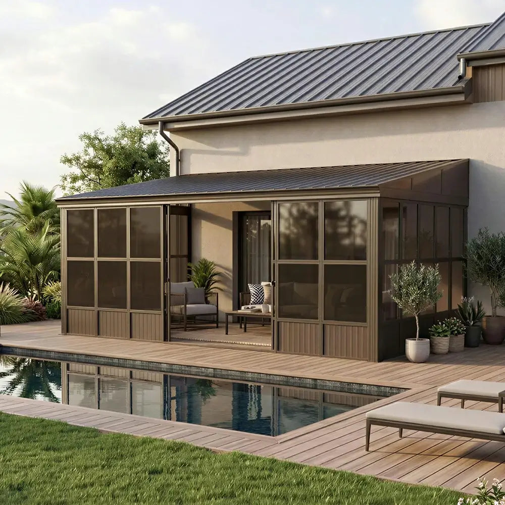 Domi wall mounted sunroom#size_12'x16'