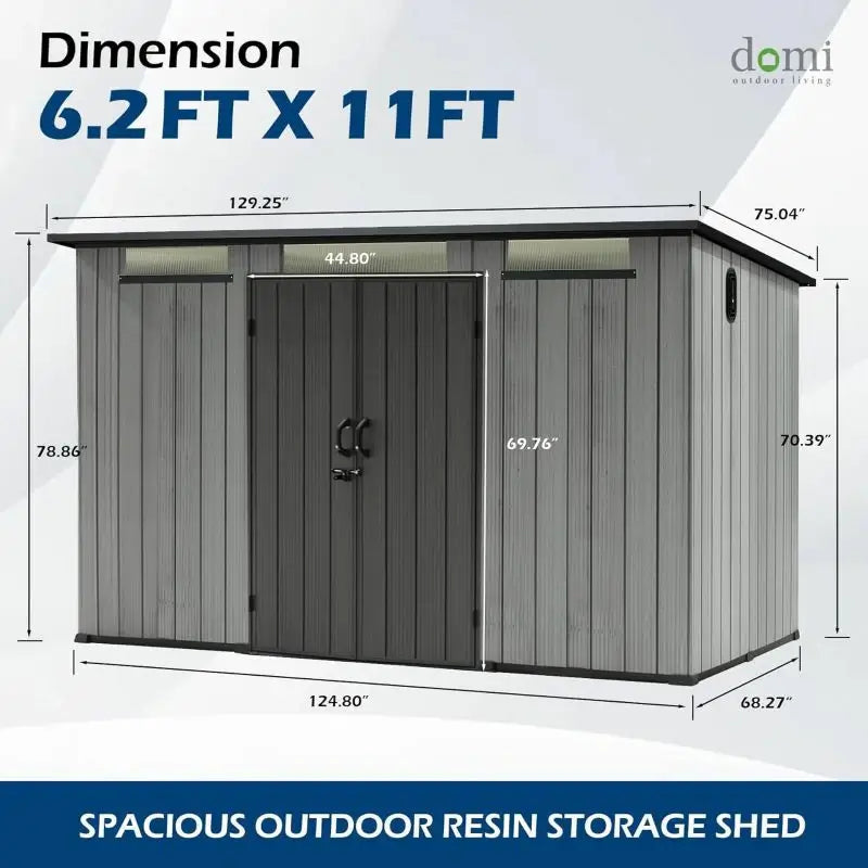 domi resin storage shed#size_6.2' x 11'