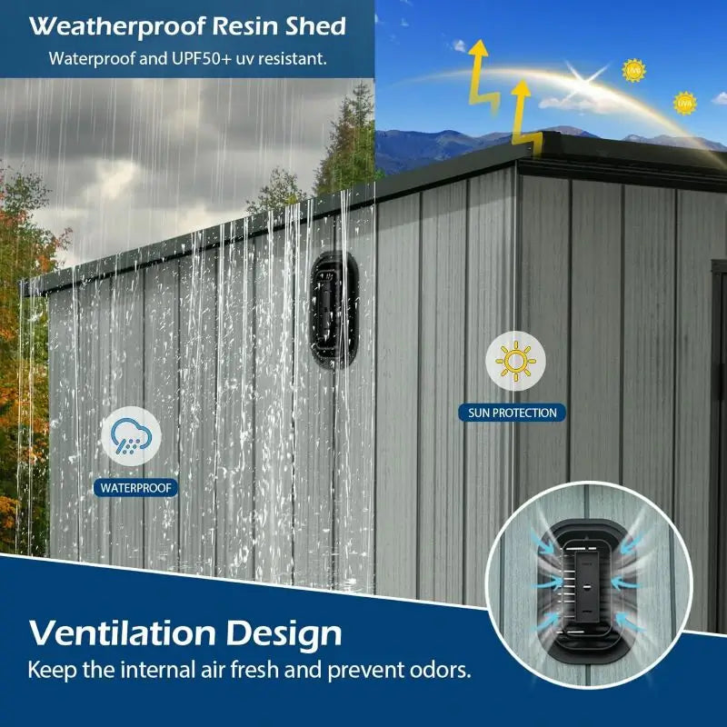 domi resin storage shed#size_6.2' x 11'