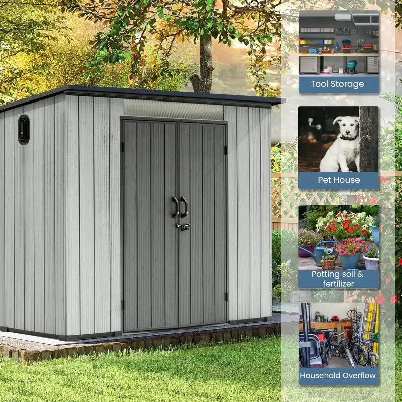 domi resin storage shed#size_6.2' x 7.8'