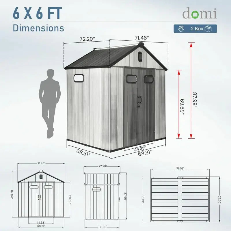 domi resin storage shed#size_6' x 6'