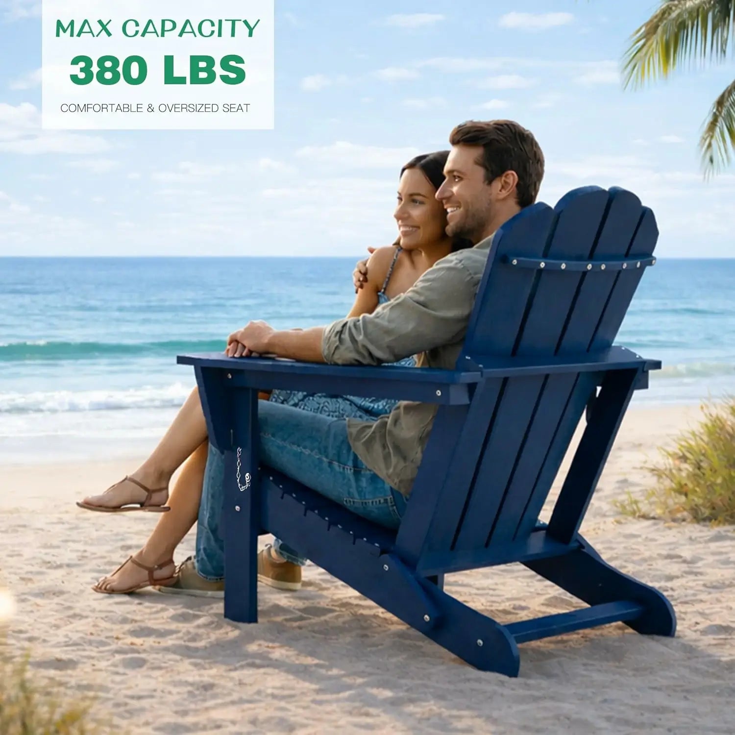 Domi Outdoor Living Adirondack Chairs#color_Dark Blue