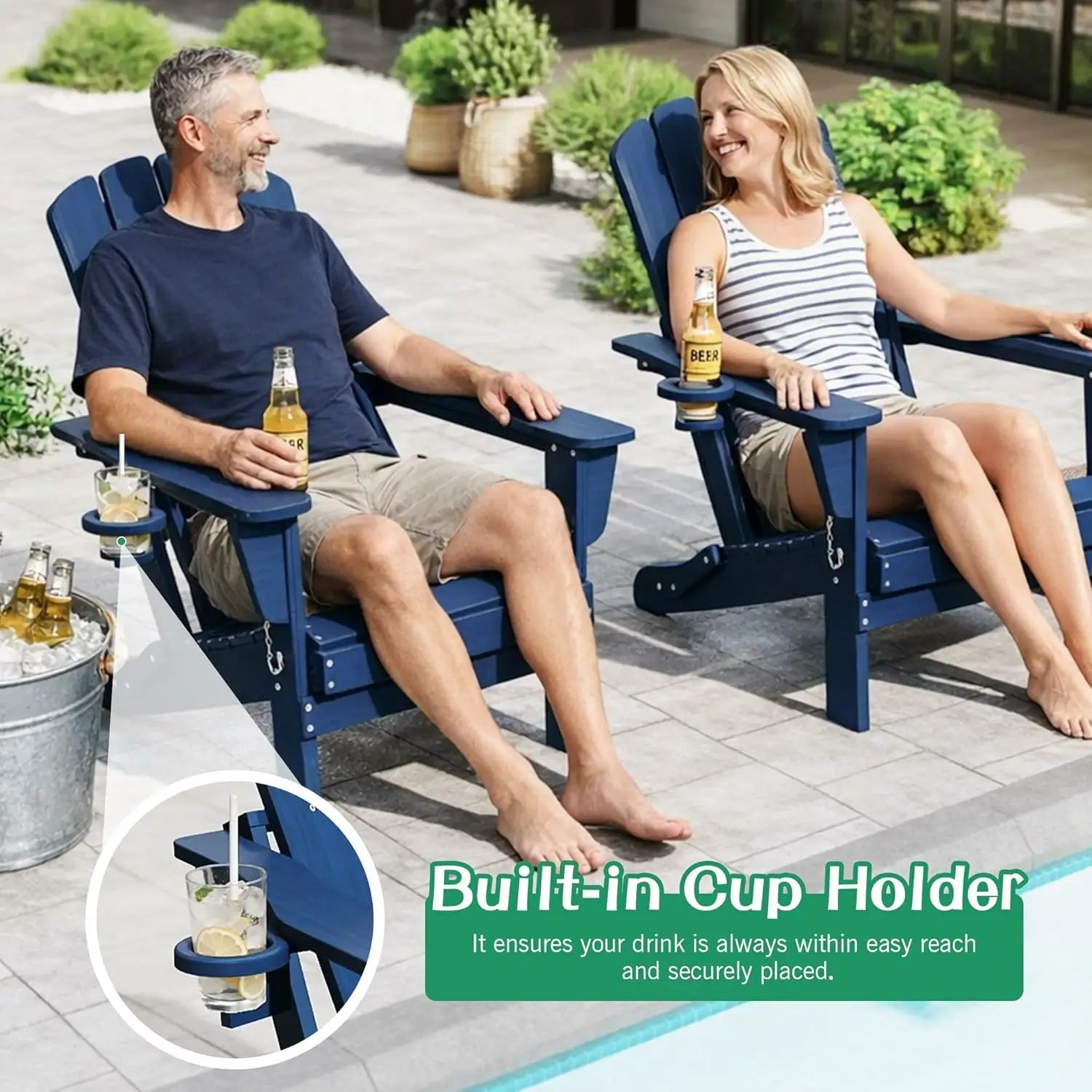 Domi Outdoor Living Adirondack Chairs#color_Dark Blue