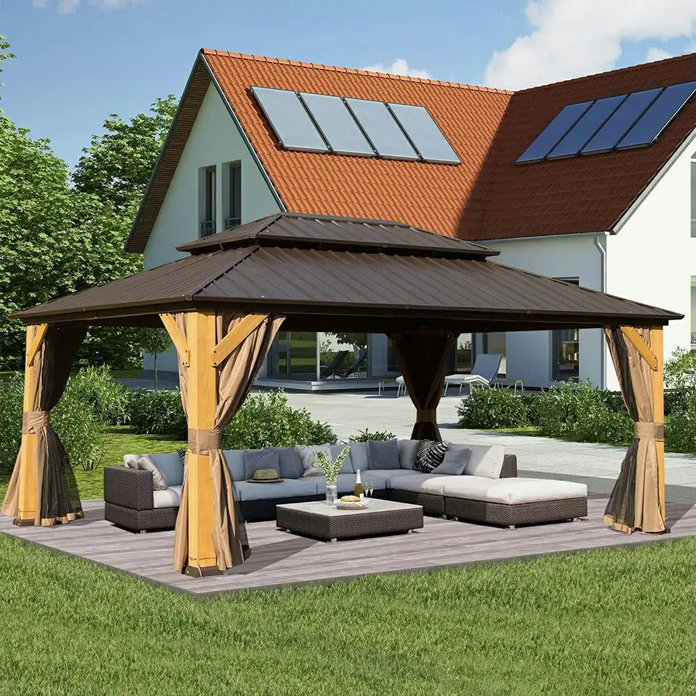 Domi Outdoor Living wood gazebo#size_12'x16'
