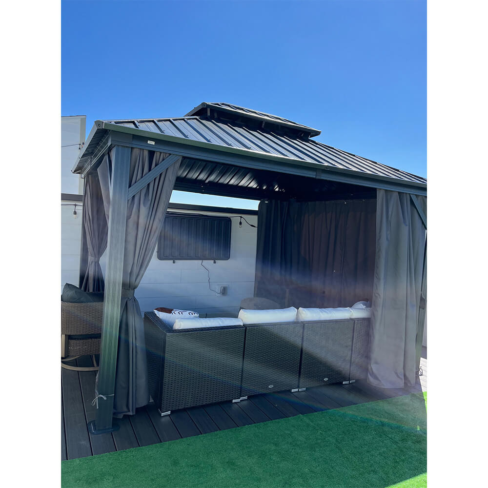 Domi Outdoor Living Hardtop Gazebo#size_10'x12'