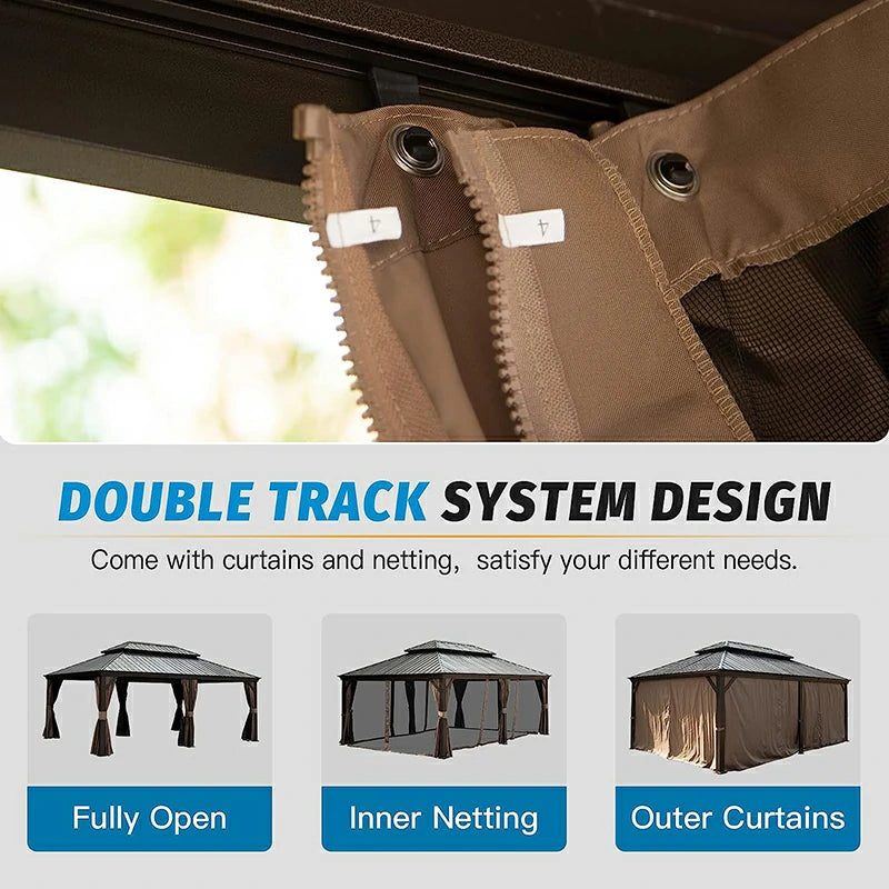 Domi Hardtop gazebo#size_14'x20'