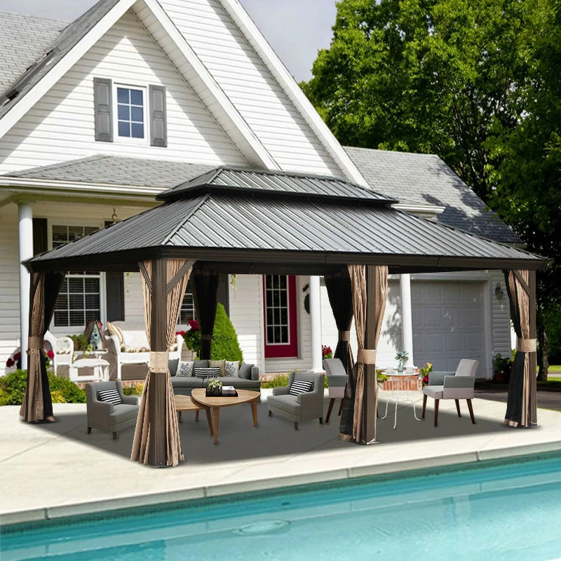 Domi Hardtop gazebo#size_14'x20'