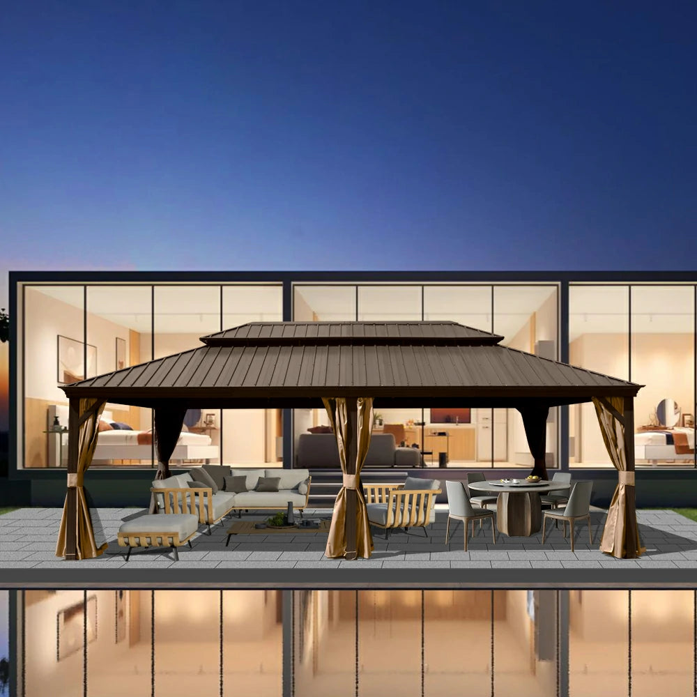 Domi Hardtop gazebo#size_14'x22'