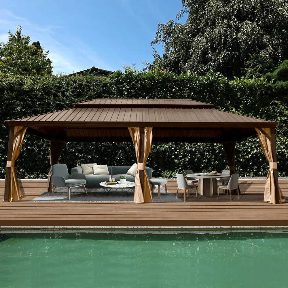 Domi Hardtop gazebo#size_14'x22'