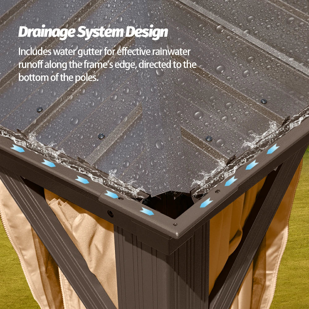 Domi Hardtop gazebo#size_14'x22'