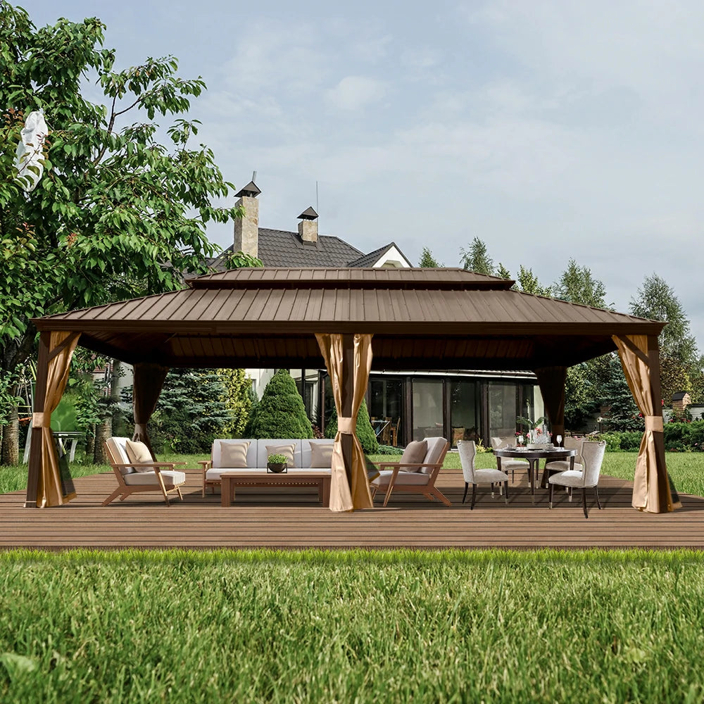 Domi Hardtop gazebo#size_14'x24'