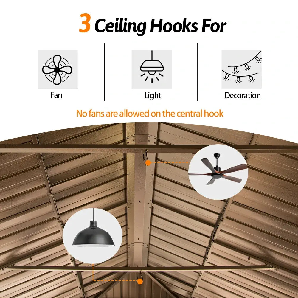 domi outdoor living hardtop gazebo#size_14'x22'