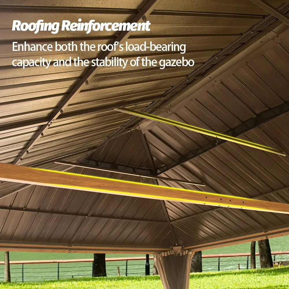 domi outdoor living hardtop gazebo#size_14'x22'