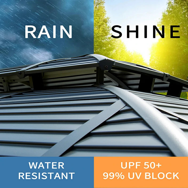 Domi Outdoor Living 10' x 12' Arc Hardtop Gazebo