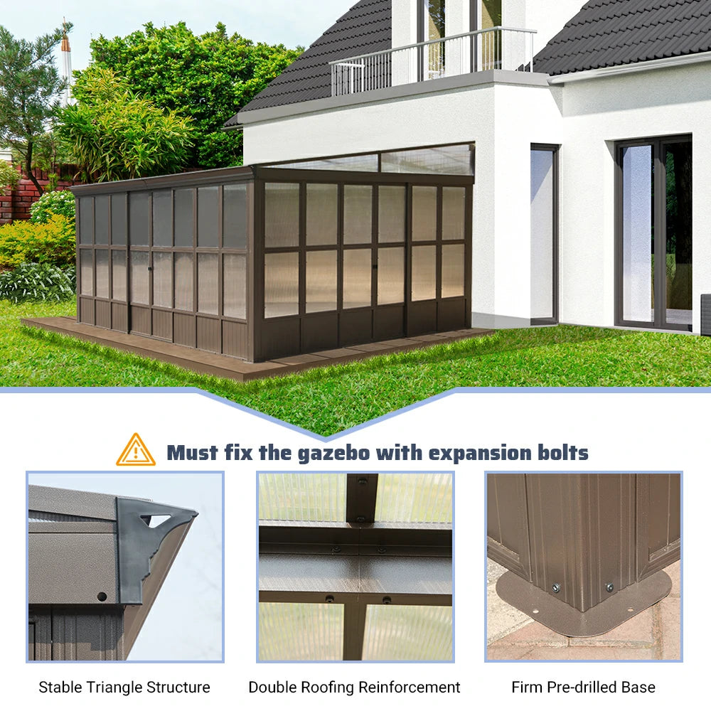 pc wall mounted sunroom#size_12'x16'