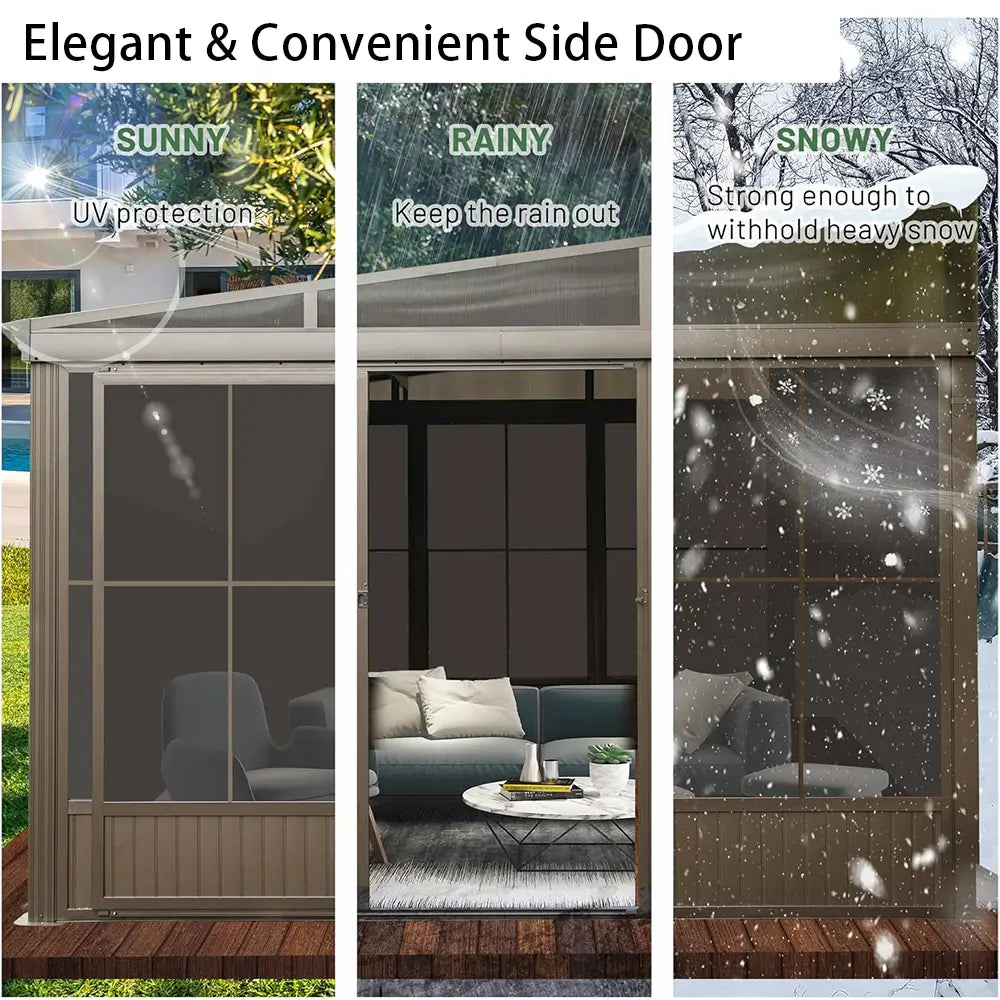 Domi wall mounted sunroom#size_12'x14'