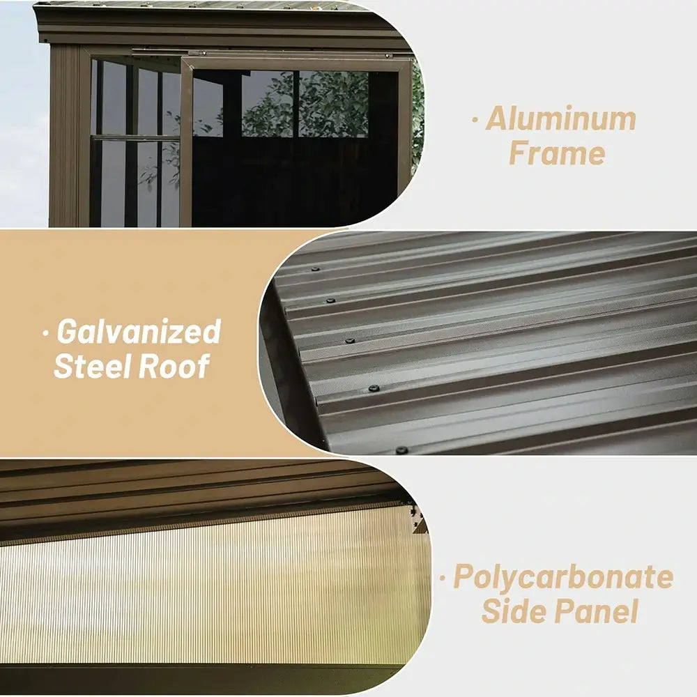 Domi wall mounted sunroom#size_12'x14'